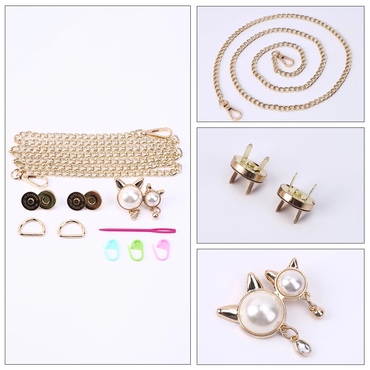 DIY Materials Kit Knitting Crochet Bags Kit Plastic Frame Sheet for DIY Crafts