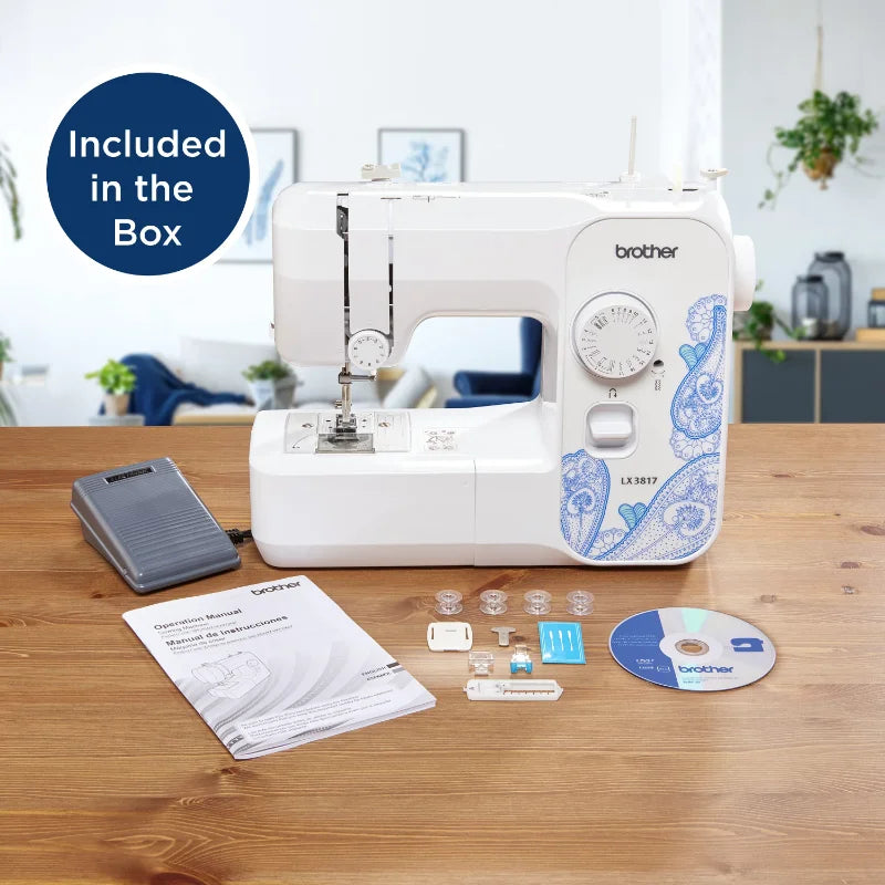 Brother LX3817 17 Stitch Portable Full Size Sewing Machine