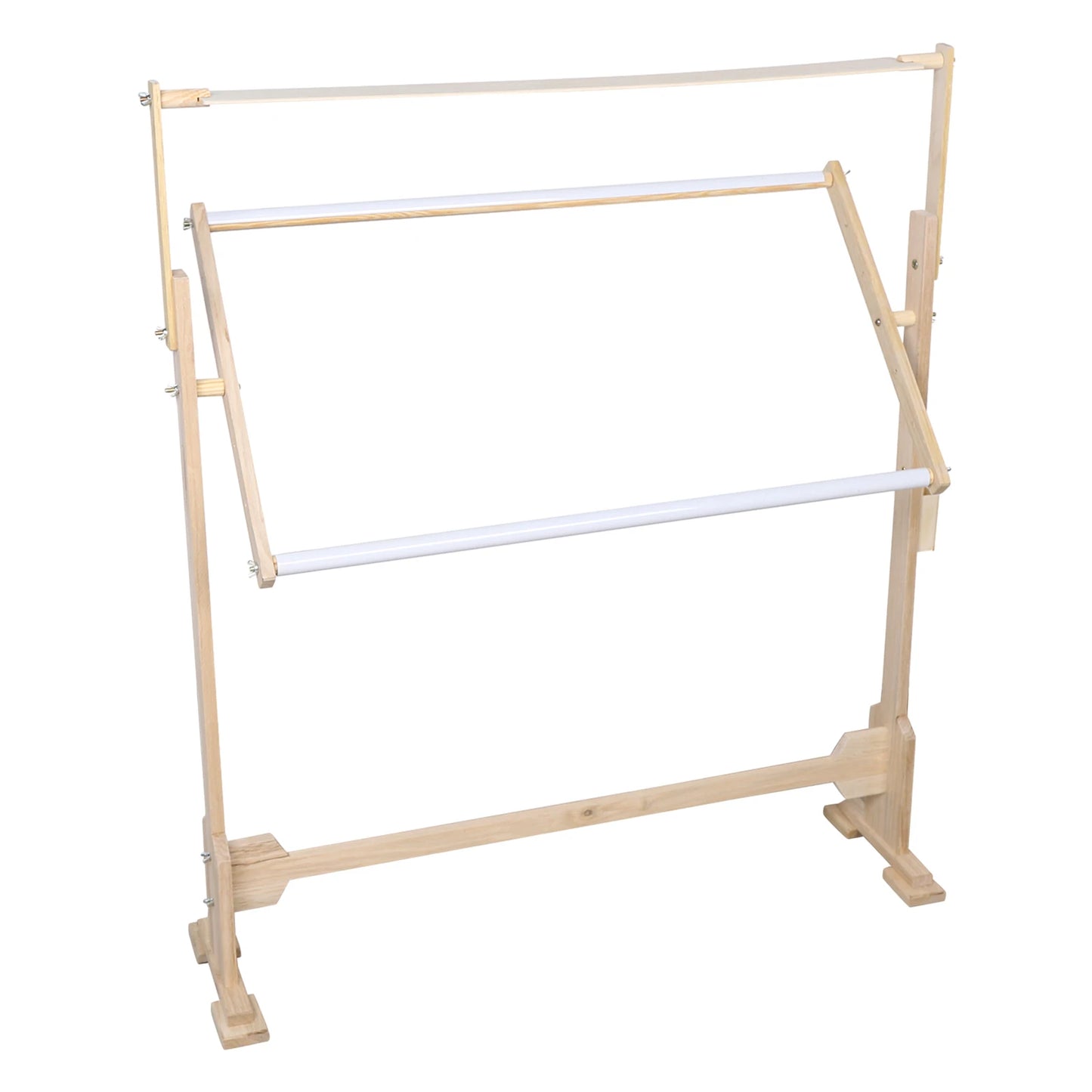 Large Adjustable Wood Cross Stitch Frame Floor Stand Rack