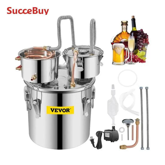 SucceBuy 12L 20L 30L Alcohol Distiller Machine for Home Brewing