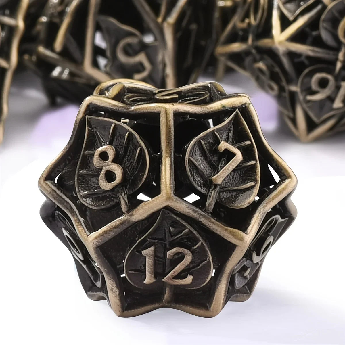 Metal Dice Set For DnD 7 Polyhedral Dice Holiday Gift