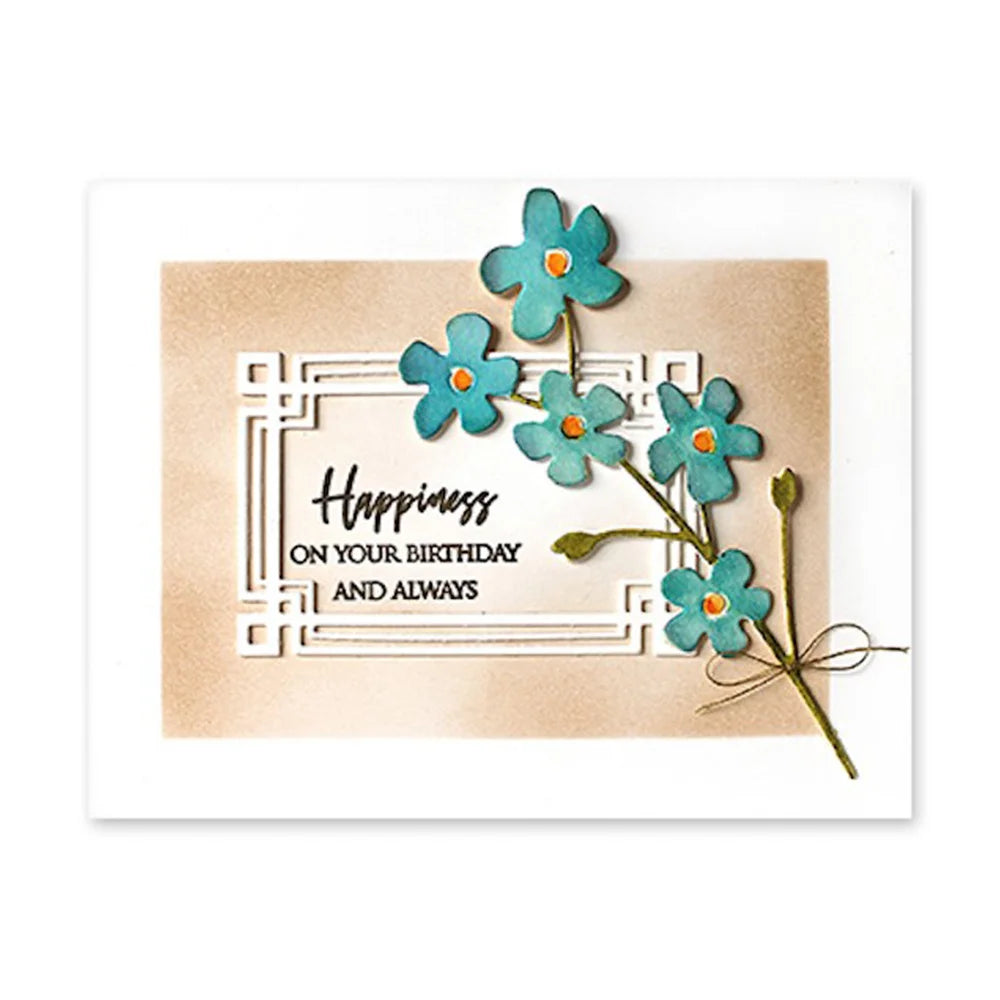 Blooms Floral Twirl Daisies Cutting Dies for DIY Crafts