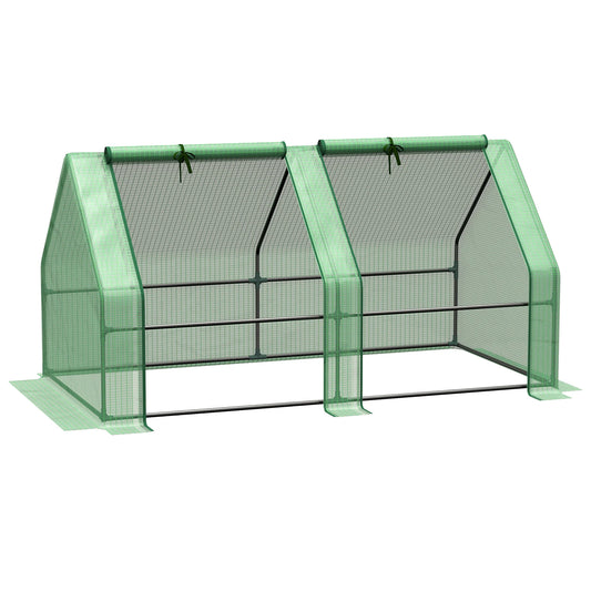 6 Foot Mini Greenhouse Tunnel for Gardening and Flower Plants