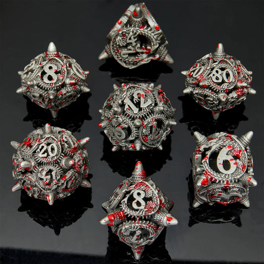 Premium Metal Dice Set For Dungeons Dragons RPG Gift Idea