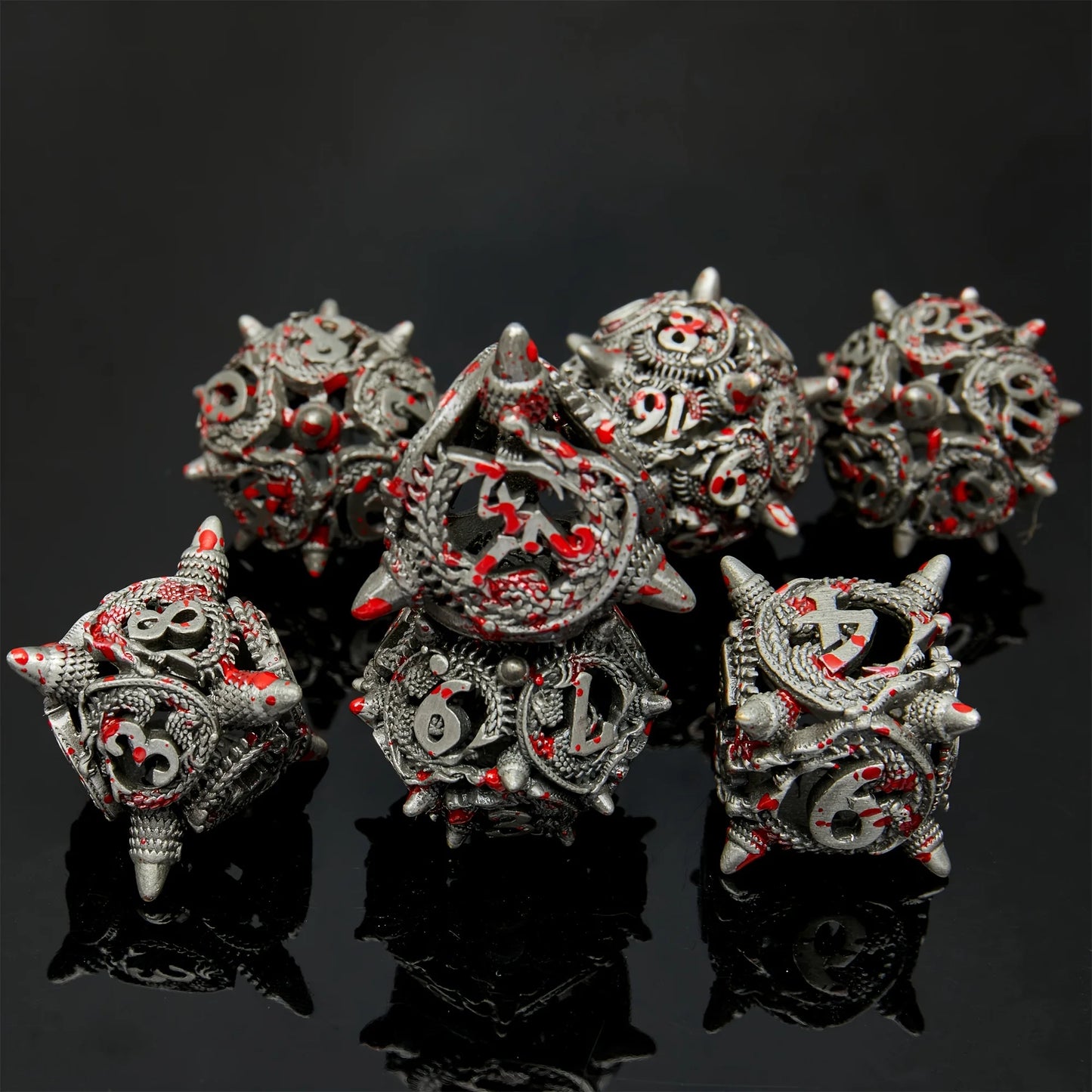 Premium Metal Dice Set For Dungeons Dragons RPG Gift Idea