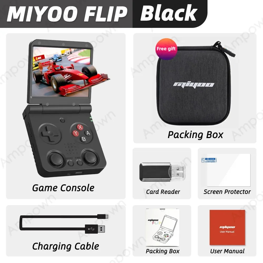 Miyoo Flip V2 Handheld Console With Onion OS 3.5 Inch IPS