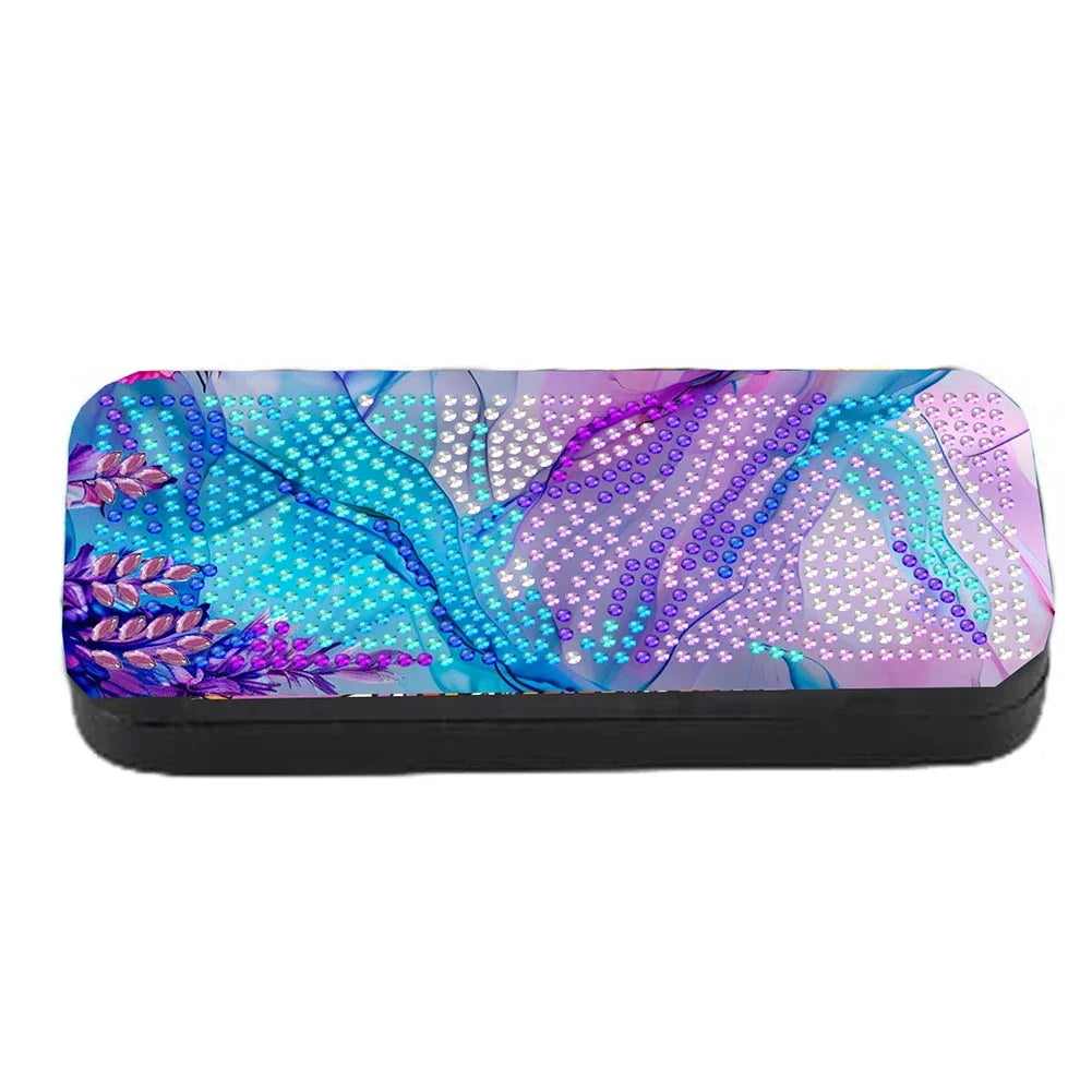 Holy Mother Diamond Painting Eyeglasses Case with Rhinestones