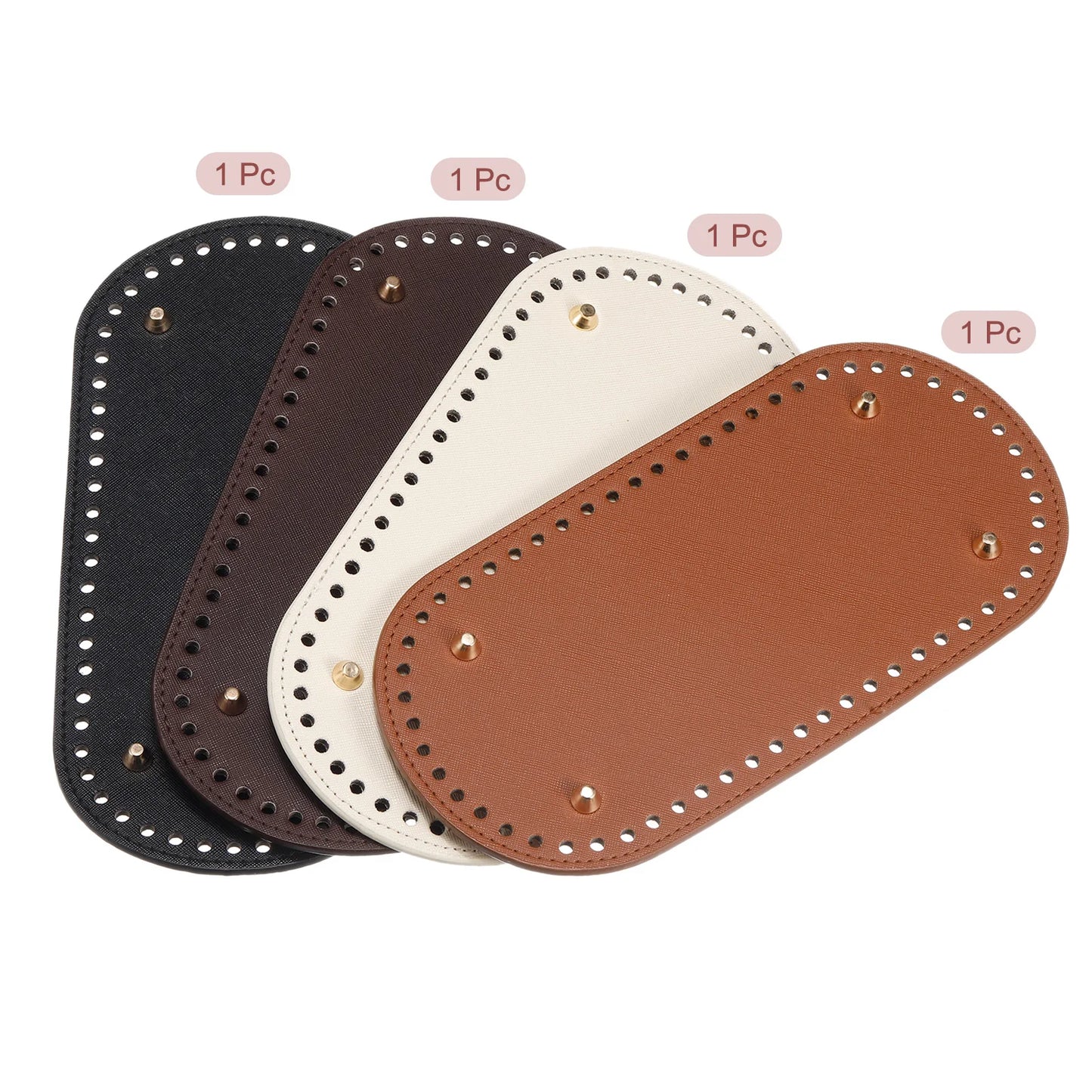 Leather Bag Bottom Shaper 4Pcs DIY PU Purse Base Multicolor