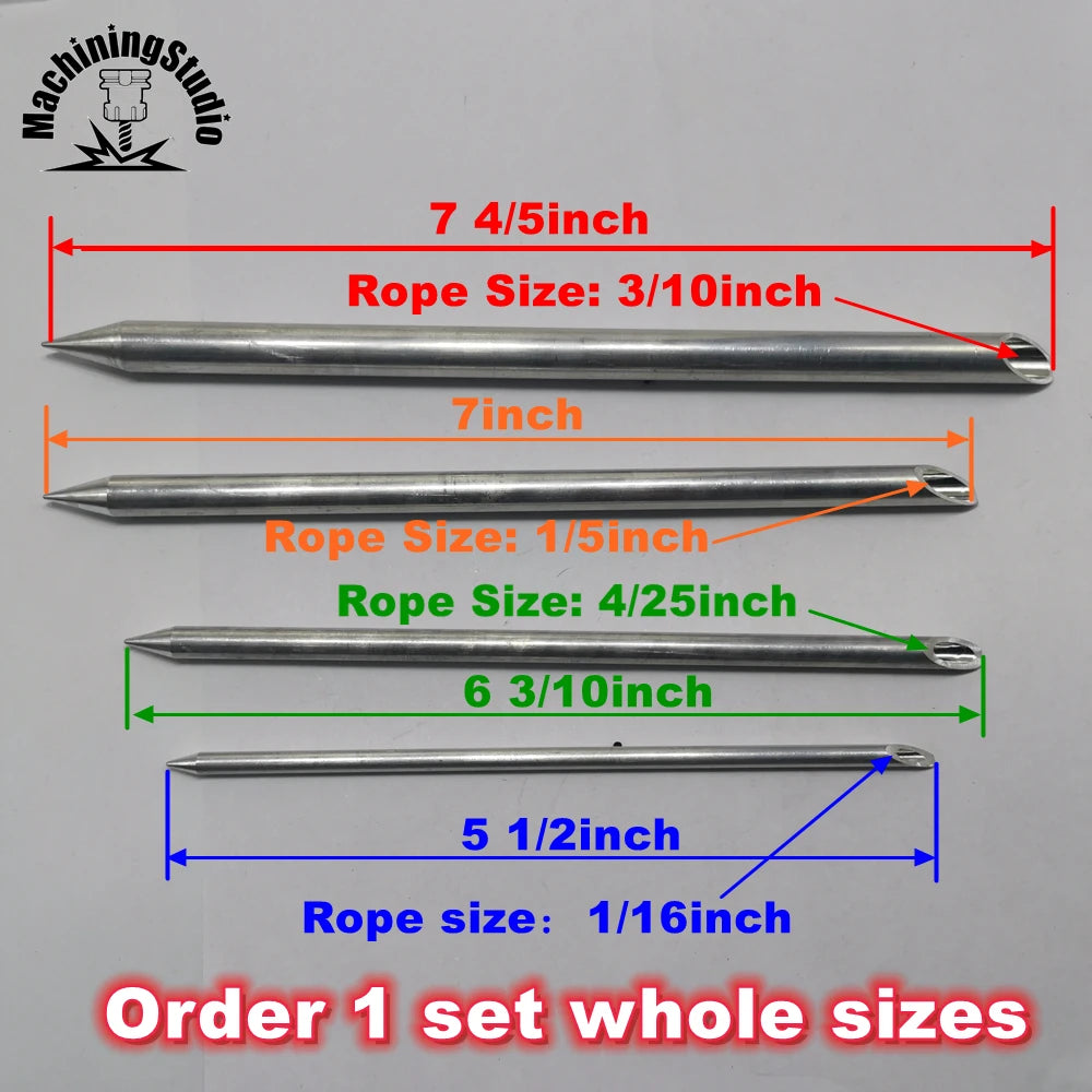 Aluminum Alloy Rope Splicing Fids for Dyneema Sizes
