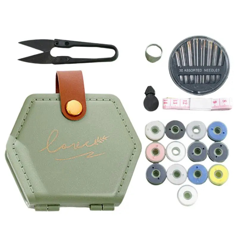 Basic Sewing Kit Travel Set with Needles Scissors and Thread