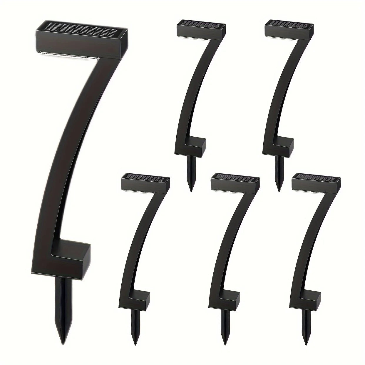 6 Pack Bright Solar Outdoor Pathway Lights with Auto On Off