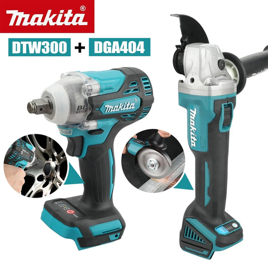 Makita DTW300 DGA404 18V Impact Wrench And 125mm Grinder Kit