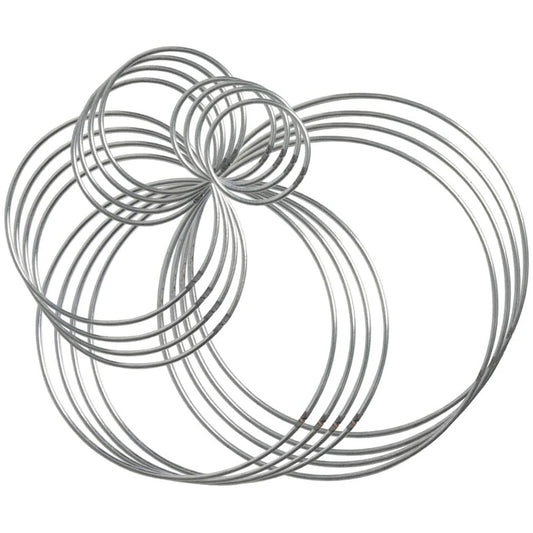 20 Metal Dream Catcher Rings Hoops for DIY Crafts in 5 Sizes