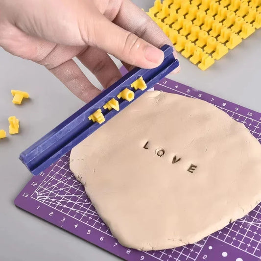 Alphabet Number Clay Stamp Set For Pottery Embosser