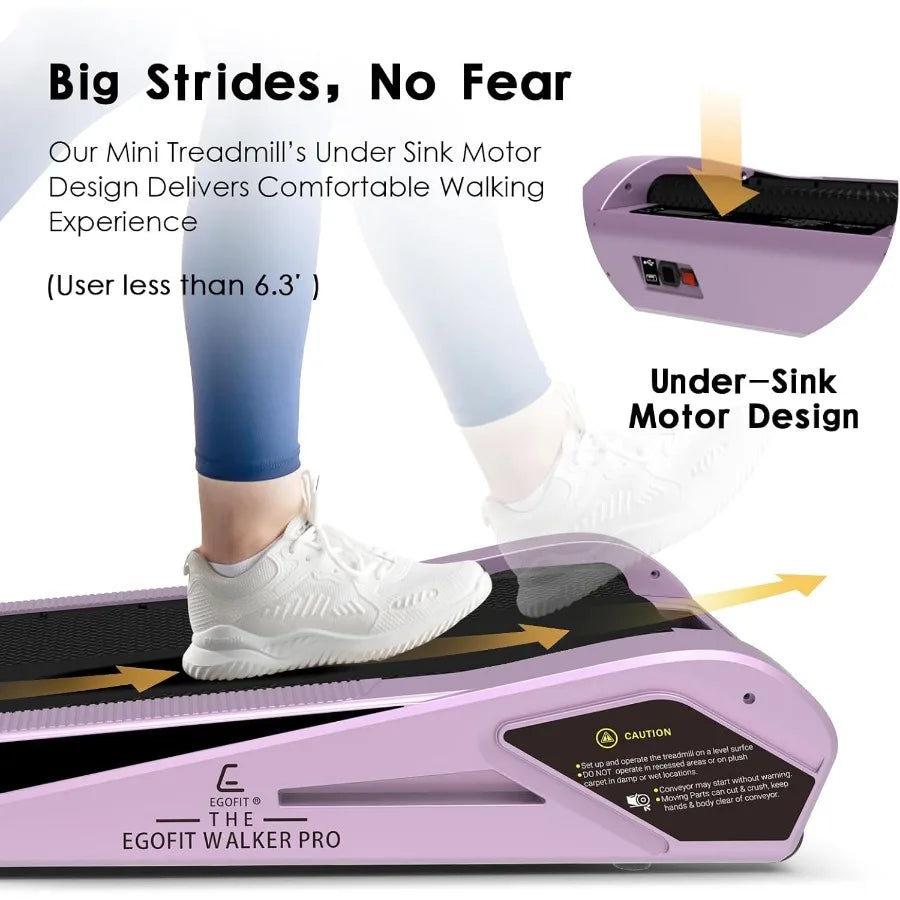 Walker Pro Plus Under Desk Treadmill With Fixed 5 Incline