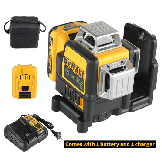 DEWALT DW089LG Laser Level with 12V Battery and Green Lines