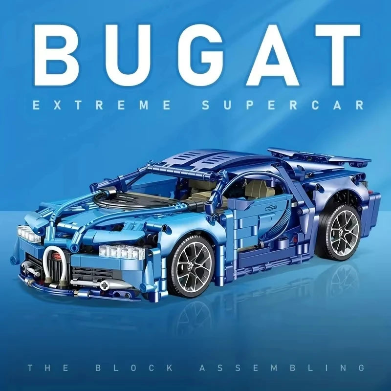 Bluce Sports Car MOC Building Blocks Kit for Boys 14 Plus
