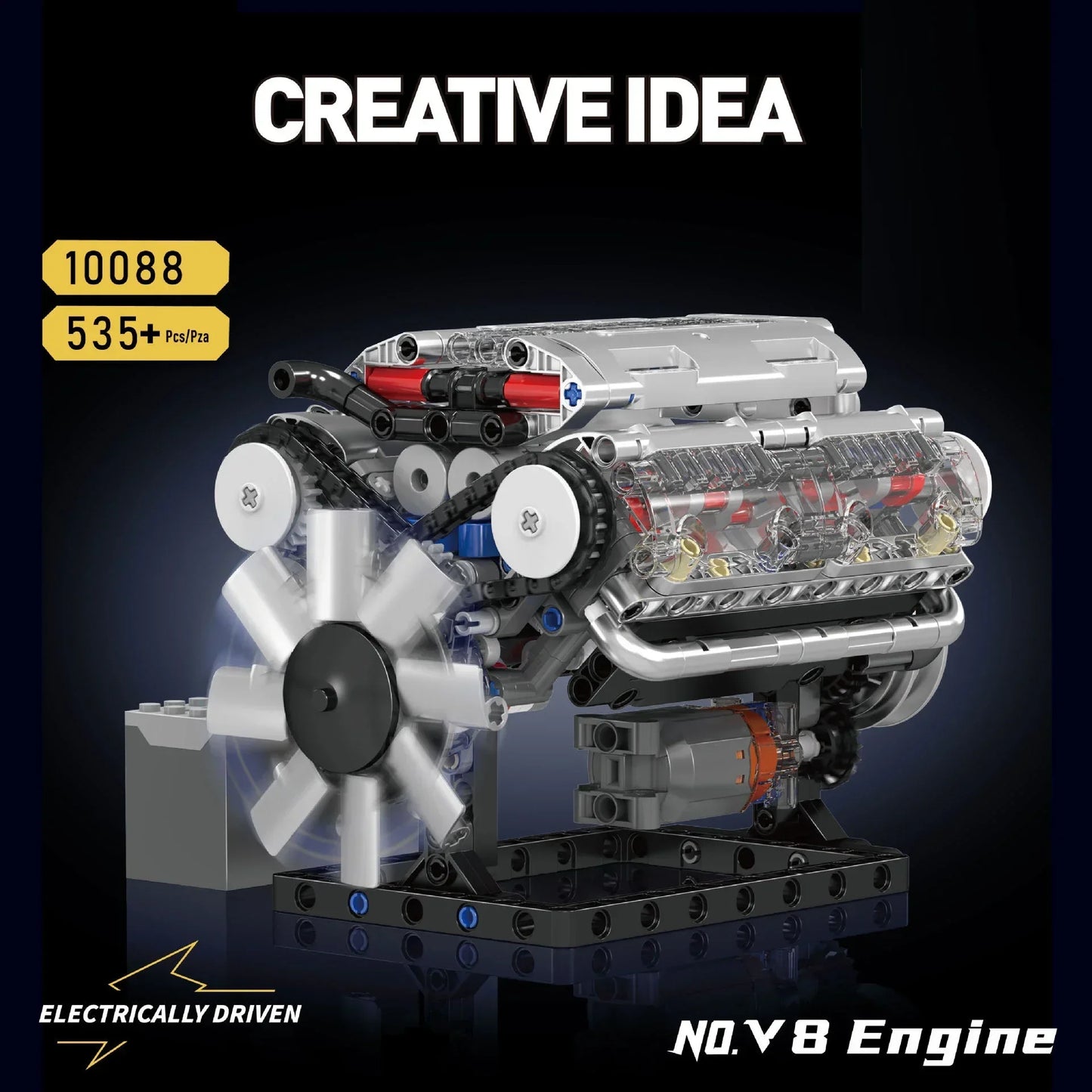 Mould King V8 Engine 535pcs Building Blocks Model Toy Gift