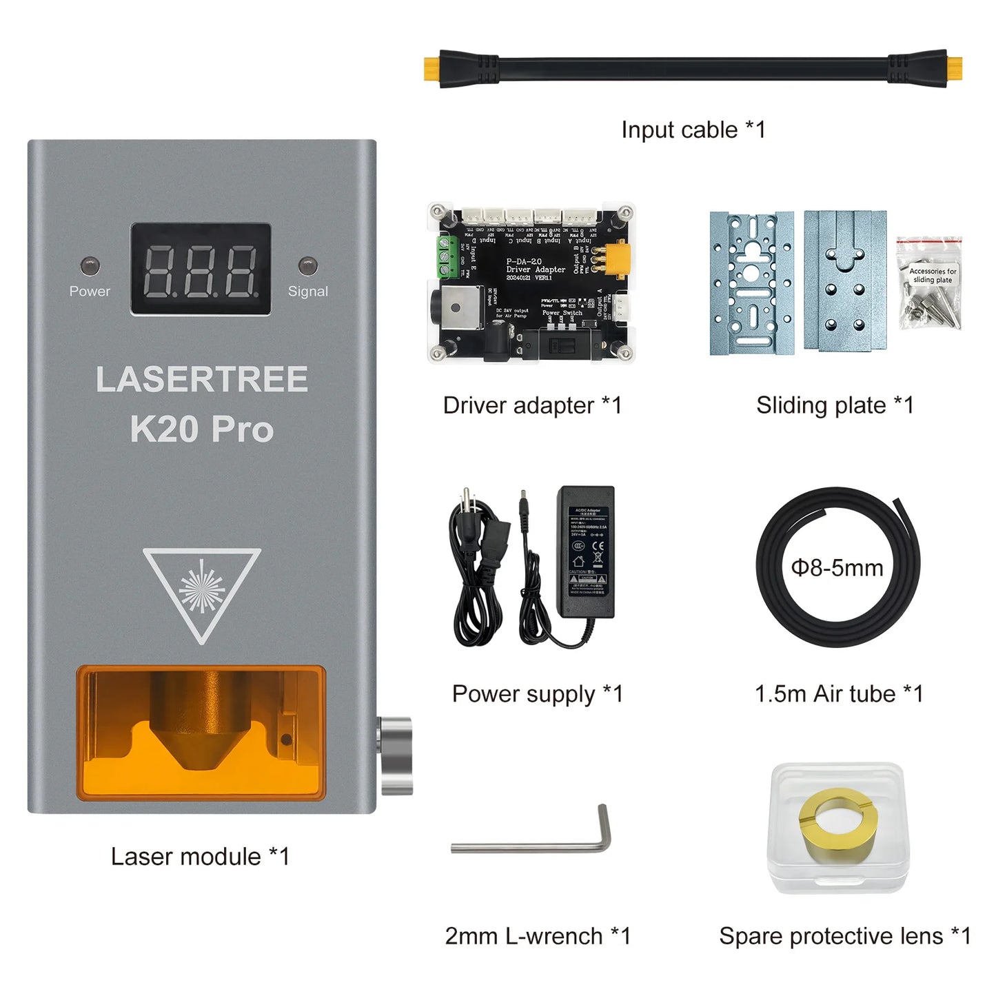 Laser Tree 60W 40W 30W 20W Laser Module With Air Assist TTL
