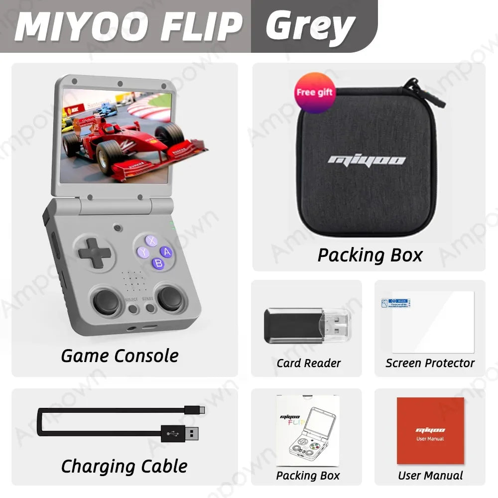 Miyoo Flip V2 Handheld Console With Onion OS 3.5 Inch IPS