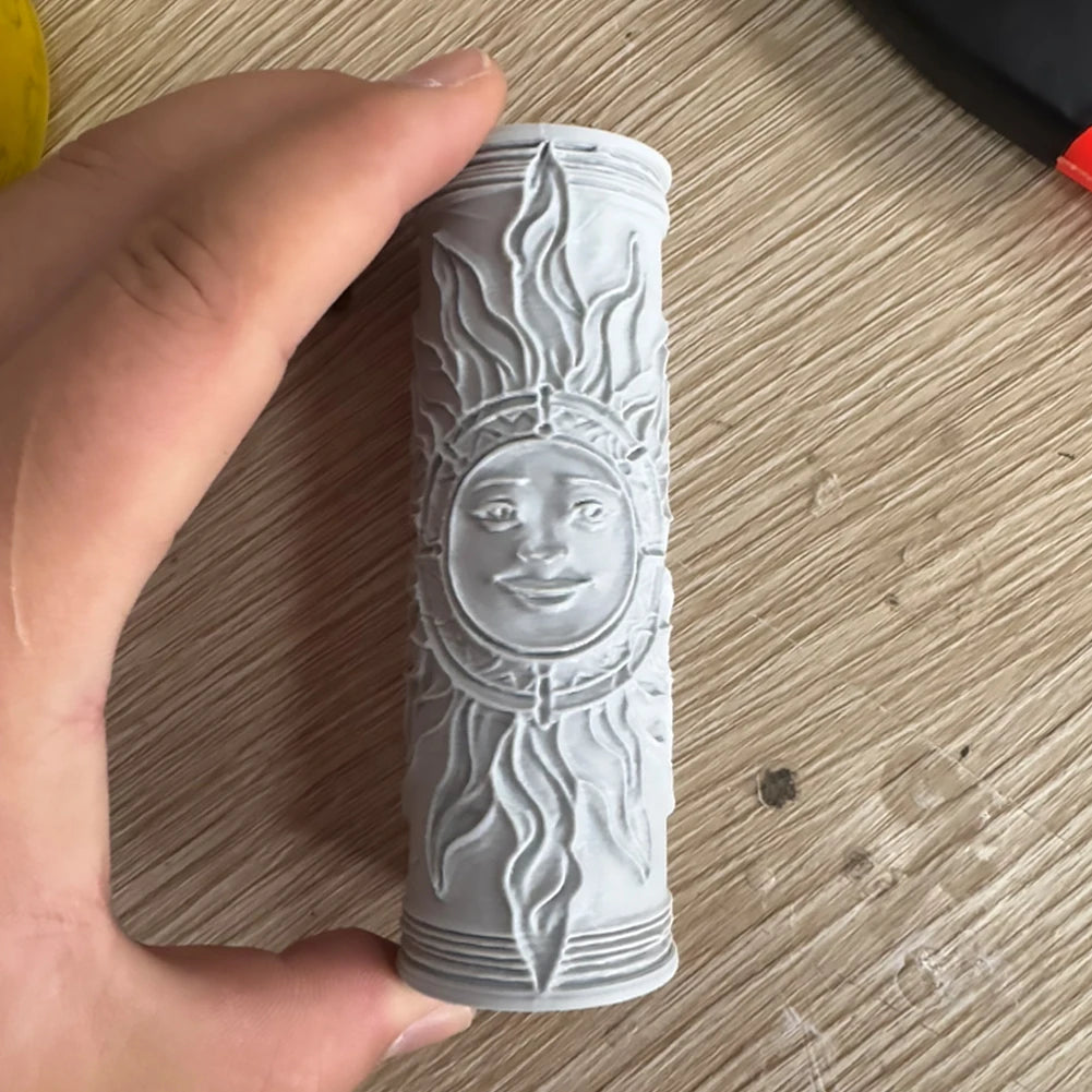Owl Sun Clay Texture Roller For Resin Polymer Clay Embossing