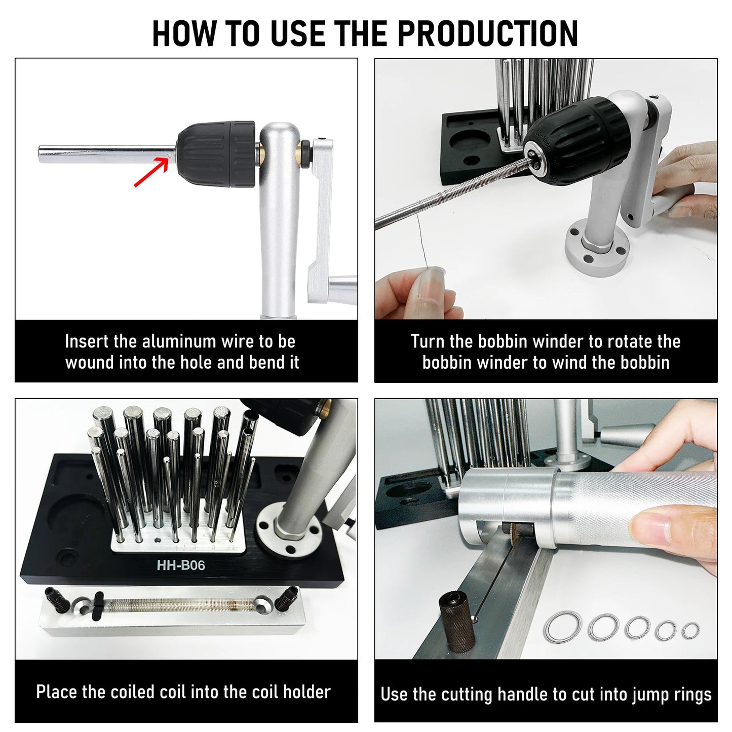 Stainless Steel Jump Ring Maker Tool with 20 Mandrels