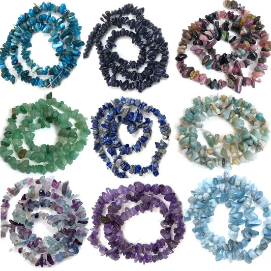 Natural Irregular Gravel Crystal Quartz Beads for Jewelry Making