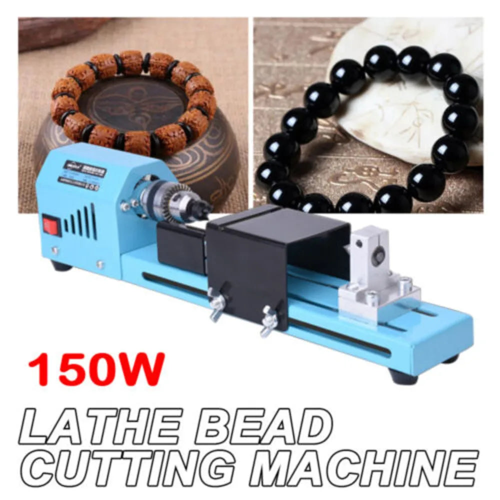 Portable Mini Wood Lathe With Seven Speeds For Tabletop Use