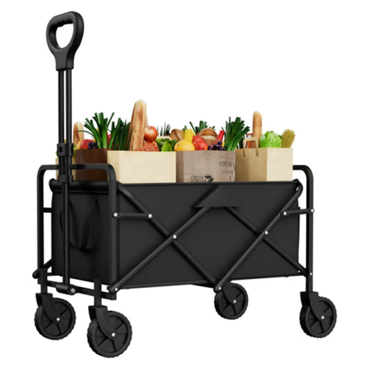 Foldable Garden Wagon Cart Portable Trolley for Outdoor Use