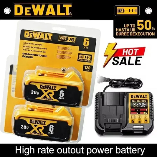 Dewalt 20V 6.0Ah Lithium Battery Replacement for DCB Series
