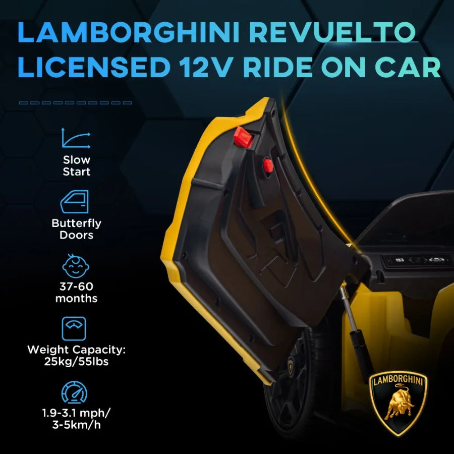 Licensed Lamborghini Revuelto 12V Electric Ride On Car