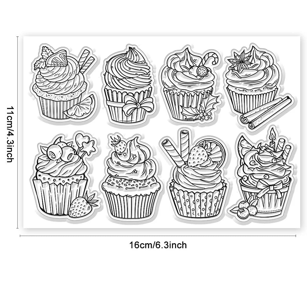 Custom Clear PVC Stamps for DIY Scrapbooking and Card Making