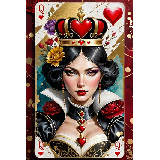 5D DIY Full Round Drill Diamond Painting Poker Character Art