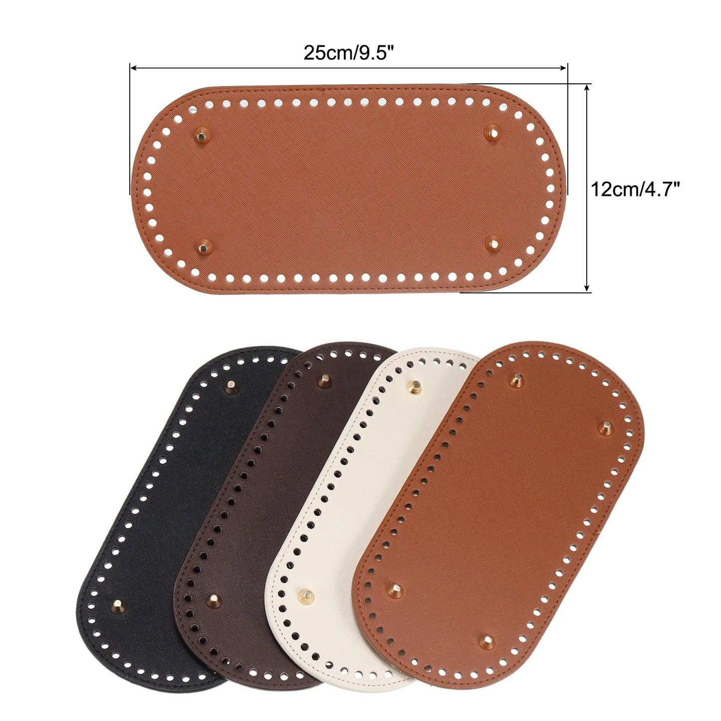 Leather Bag Bottom Shaper 4Pcs DIY PU Purse Base Multicolor