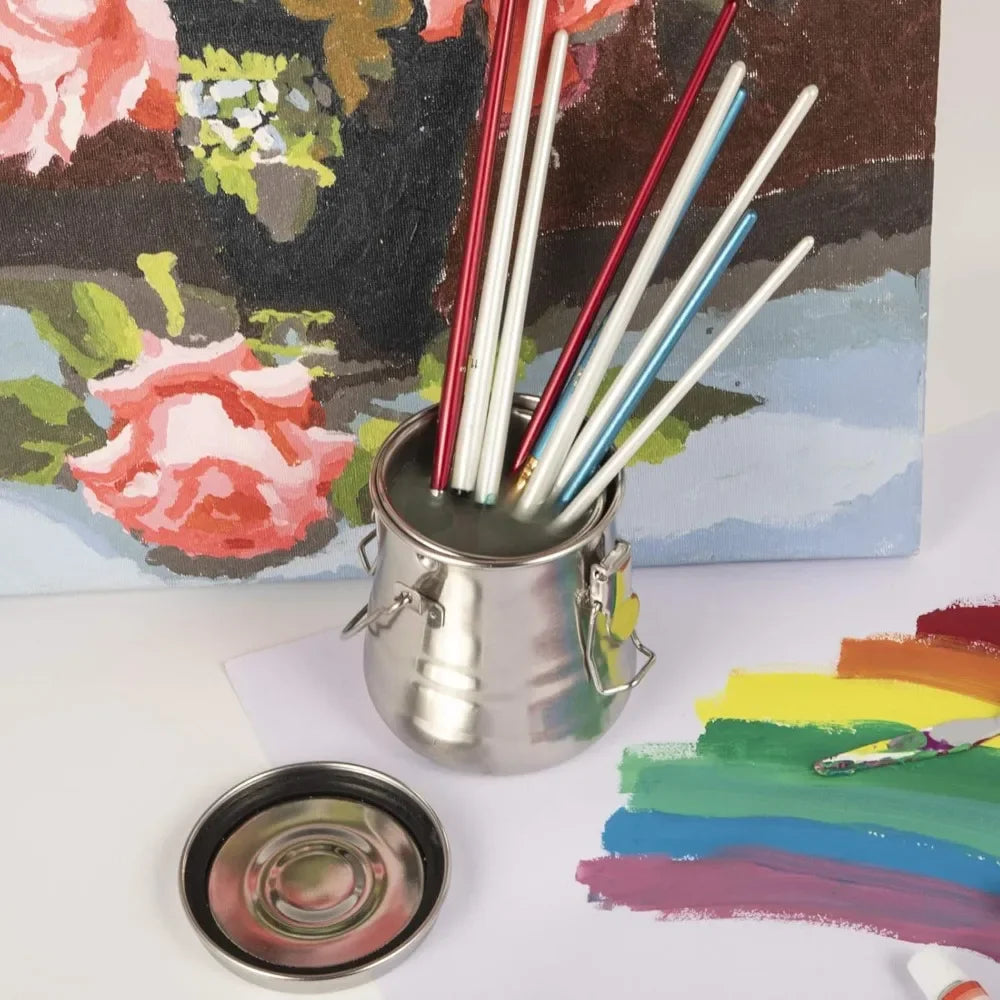 Airtight Stainless Steel Paint Brush Washer for Easy Cleaning