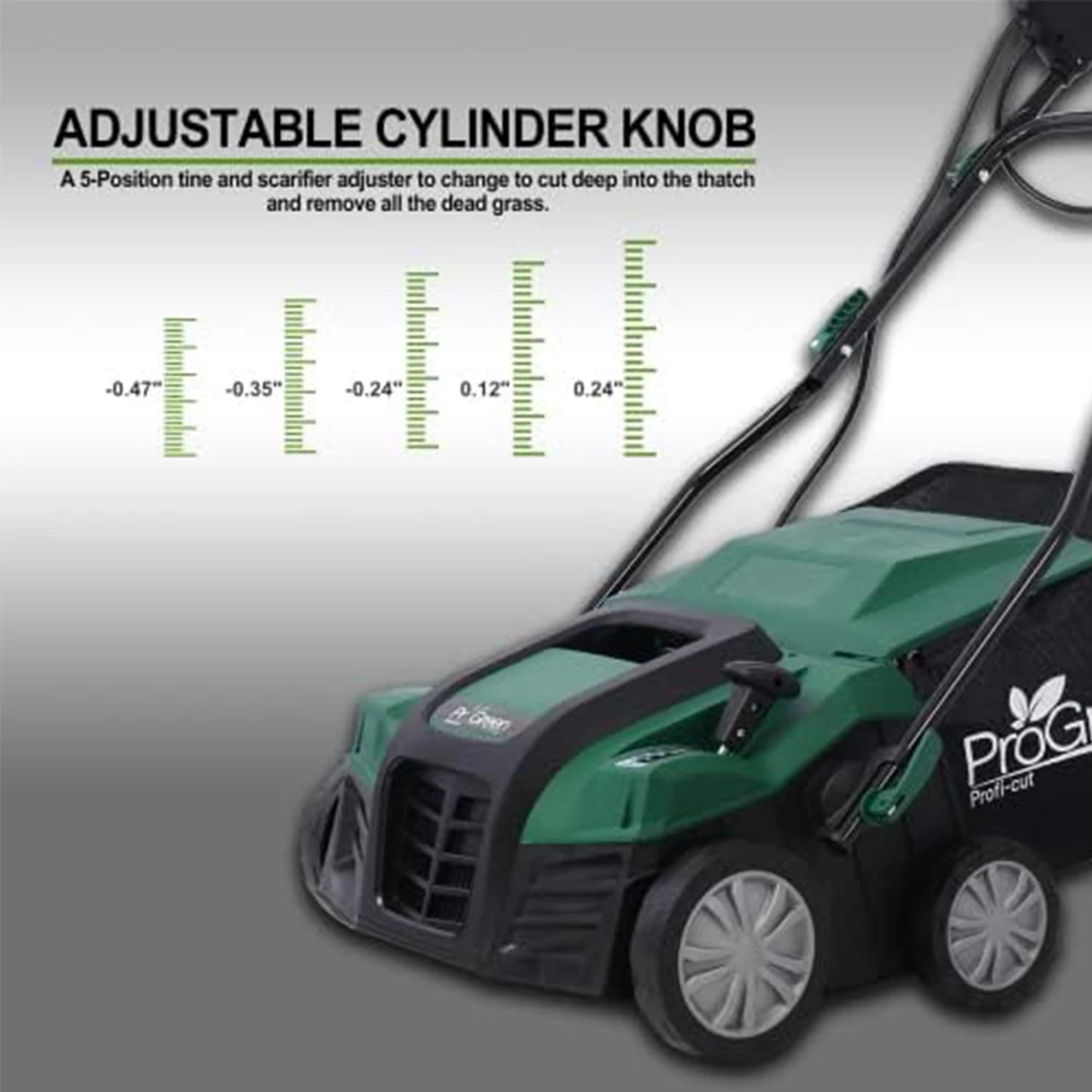 2 in 1 Electric Garden Scarifier and Dethatcher 15AMP Aerator