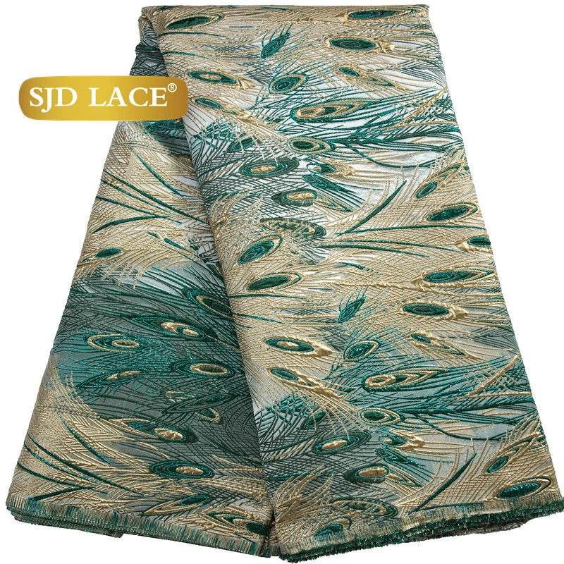 SJD Lace African Fabric High Quality French Jacquard for Dresses