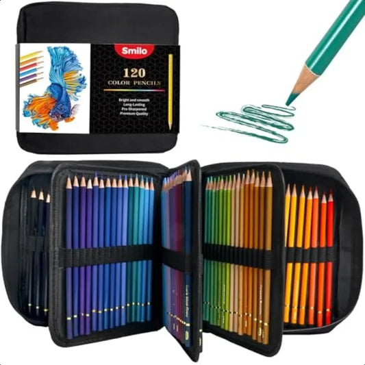 120 Color Professional Colored Pencils Set for Artists