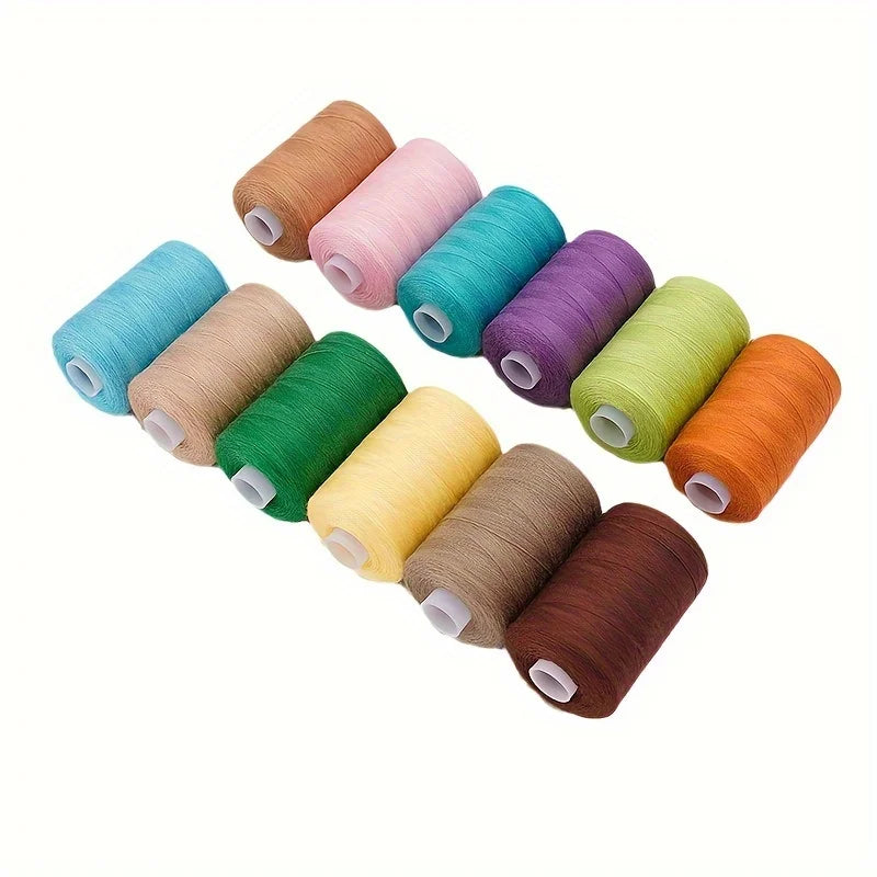 36 Color Polyester Sewing Thread Set 1000 Yards Each Spool