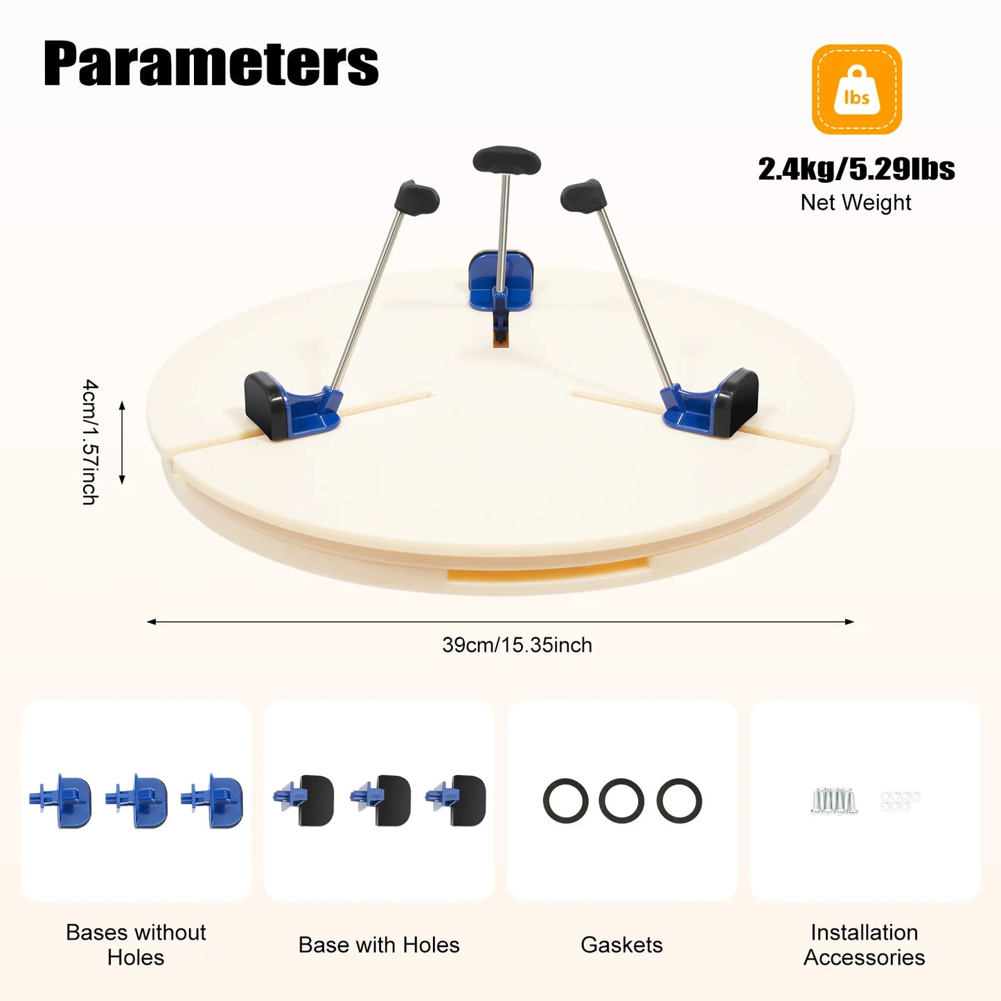 Pottery Turntable Clamp Lightweight Adjustable Ceramic Holder