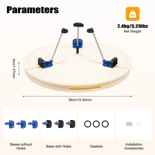 Pottery Turntable Clamp Lightweight Adjustable Ceramic Holder