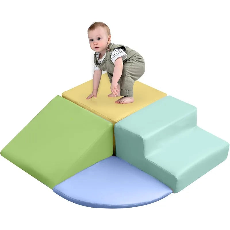 Foam Climbing Blocks for Toddlers 4 Pack Indoor Play Set