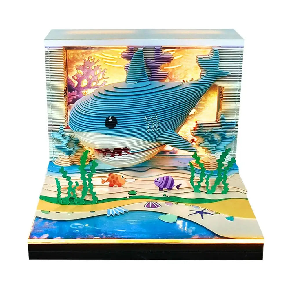 Hogwarts Magic Castle Light Up 3D Calendar Notepad DIY Gift