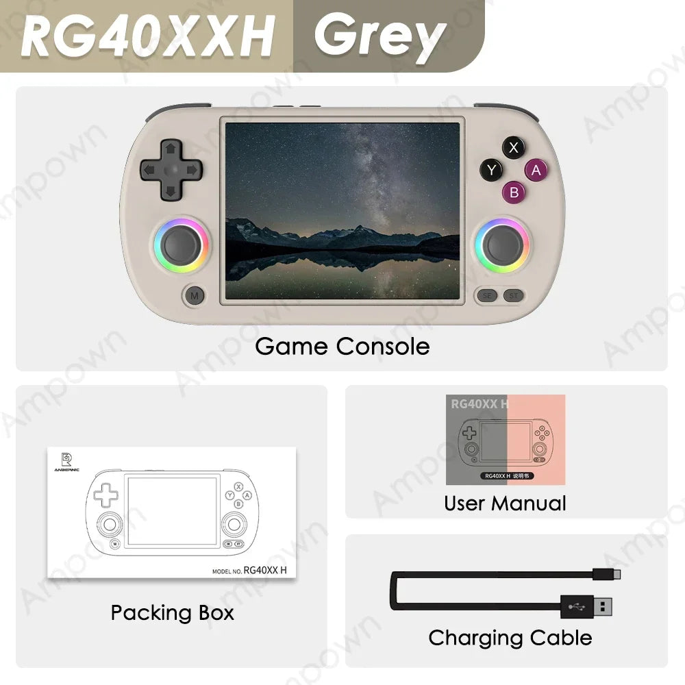 Anbernic RG40XXH Handheld Game Console 4 Inch Screen Linux