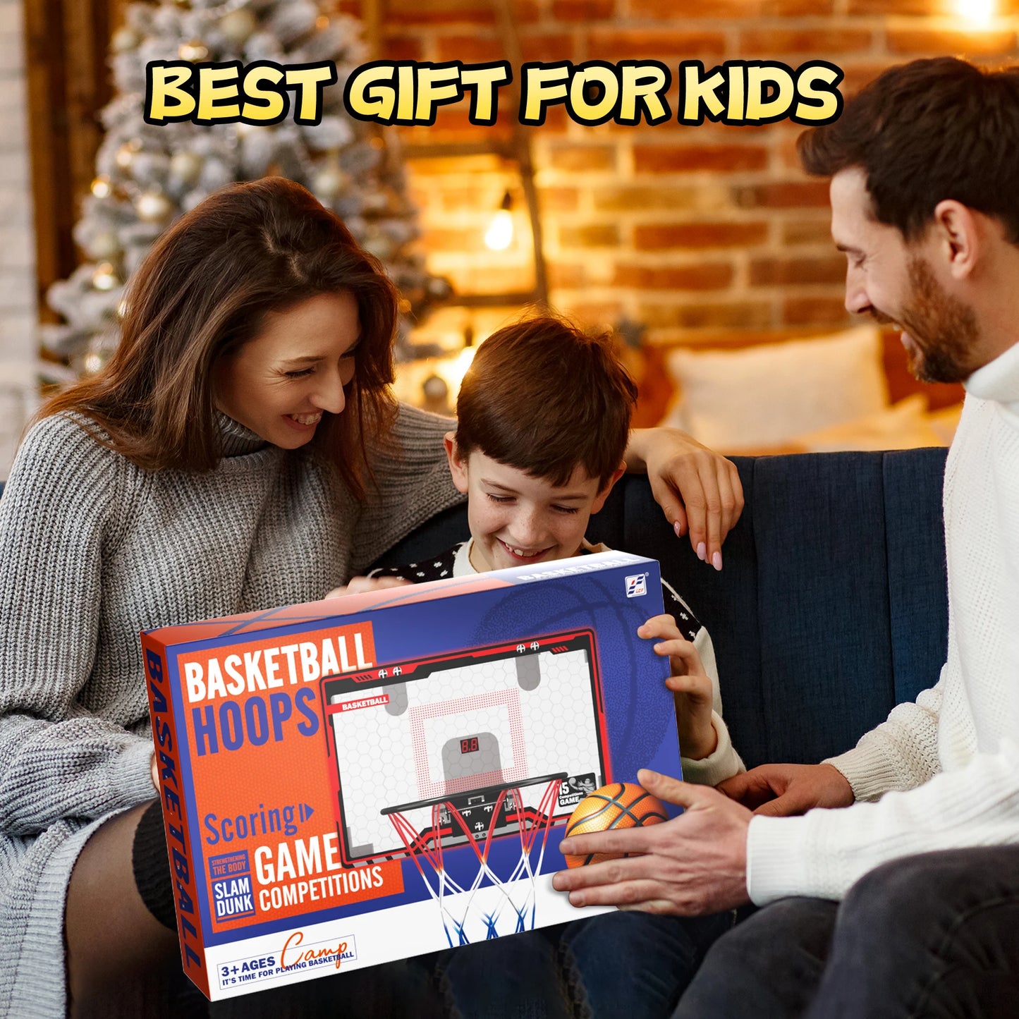 Mini Basketball Hoop For Kids Over The Door With Scoreboard