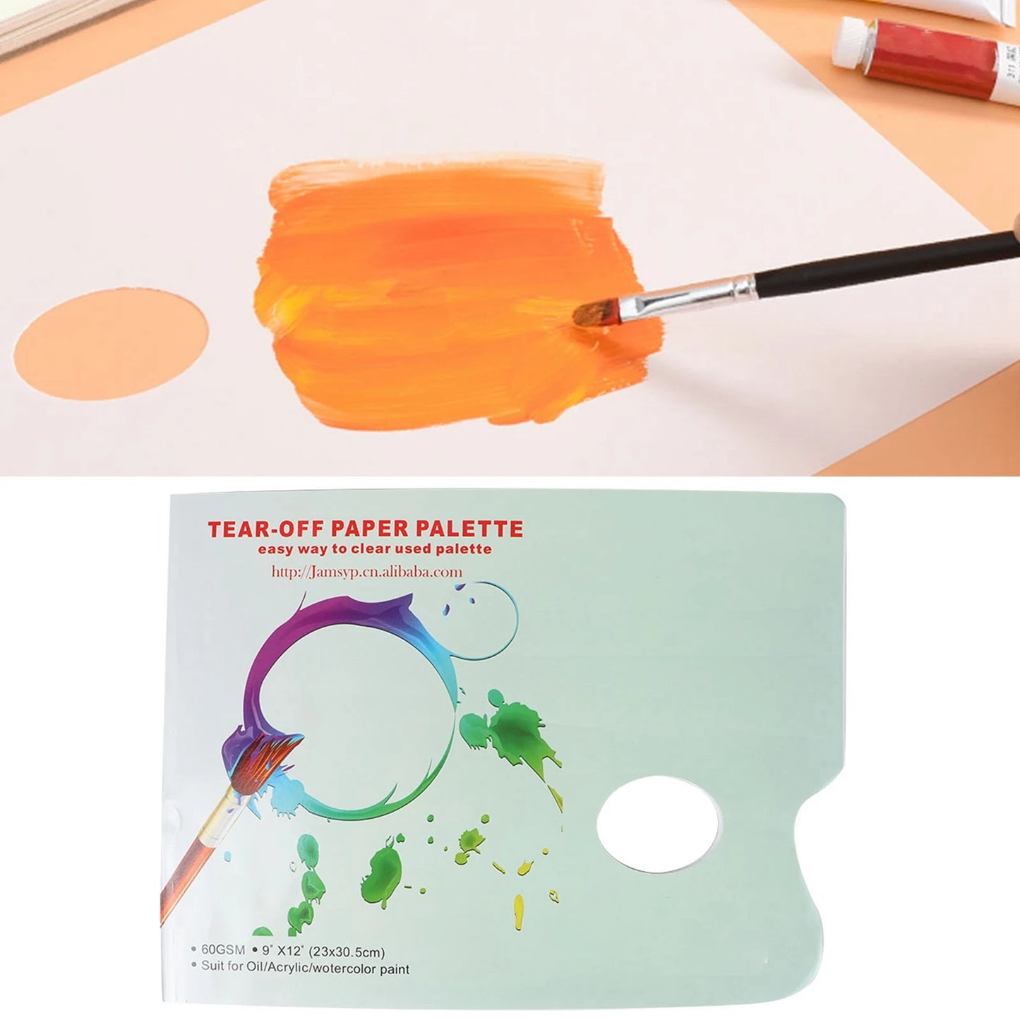 A4 Tear Off Paper Palette 30 Sheets for Artists Painting Supplies