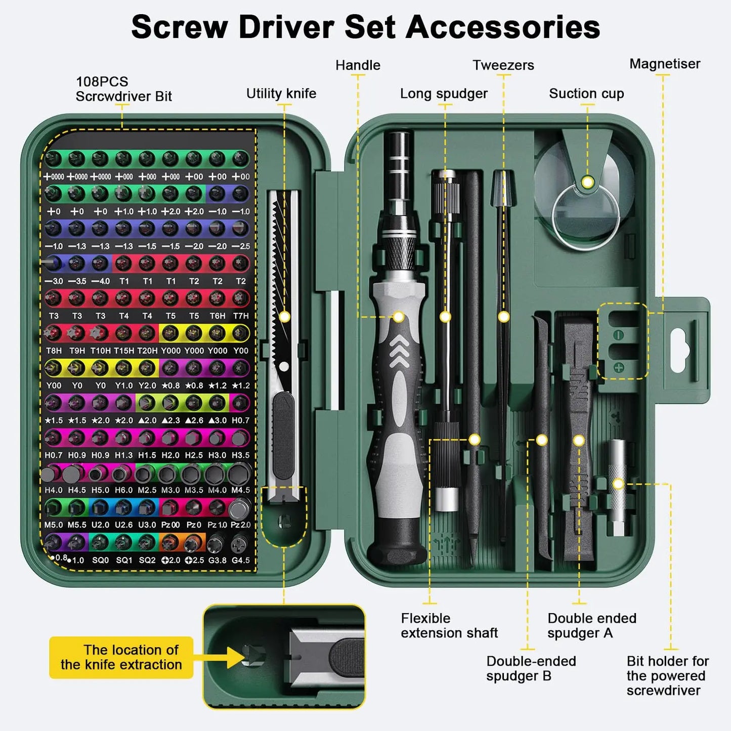 152 In 1 Magnetic Precision Screwdriver Set With Case