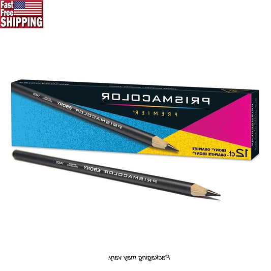 Ebony Sketching Pencils Set of 12 Ultra Smooth Graphite Leads