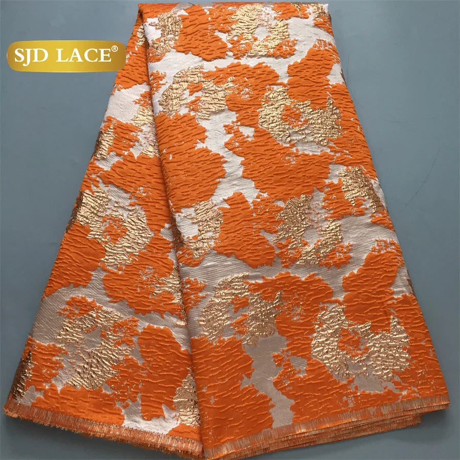 SJD Lace African Fabric High Quality French Jacquard for Dresses