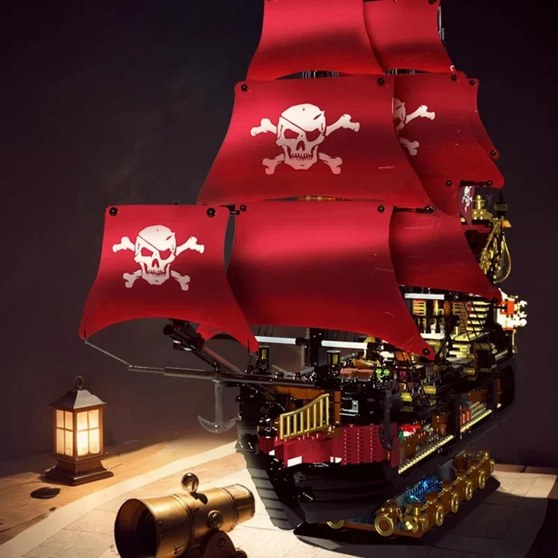 3399PCS Phantom Queen Pirate Ship Building Blocks Toy Set